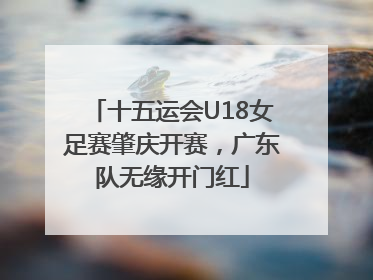 十五运会U18女足赛肇庆开赛，广东队无缘开门红