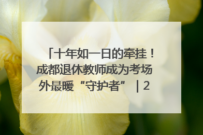 十年如一日的牵挂！成都退休教师成为考场外最暖“守护者”｜2025四川高考