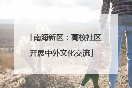 南海新区：高校社区开展中外文化交流