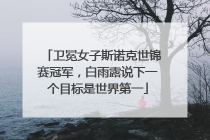 卫冕女子斯诺克世锦赛冠军，白雨露说下一个目标是世界第一