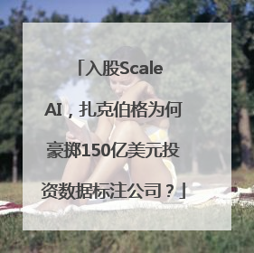 入股Scale AI，扎克伯格为何豪掷150亿美元投资数据标注公司？