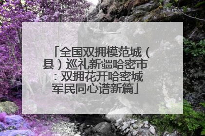 全国双拥模范城（县）巡礼新疆哈密市：双拥花开哈密城 军民同心谱新篇