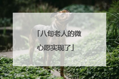 八旬老人的微心愿实现了