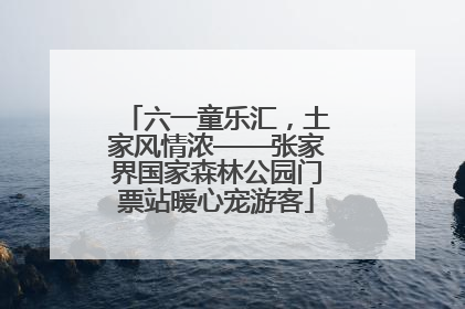 六一童乐汇，土家风情浓——张家界国家森林公园门票站暖心宠游客