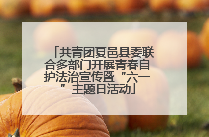 共青团夏邑县委联合多部门开展青春自护法治宣传暨“六一”主题日活动