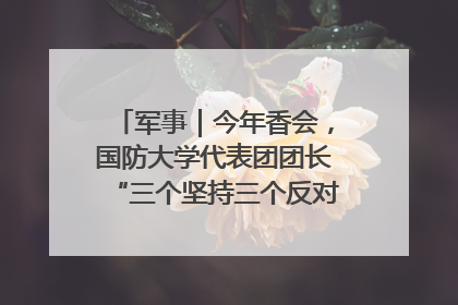 军事｜今年香会，国防大学代表团团长“三个坚持三个反对”说明了什么？