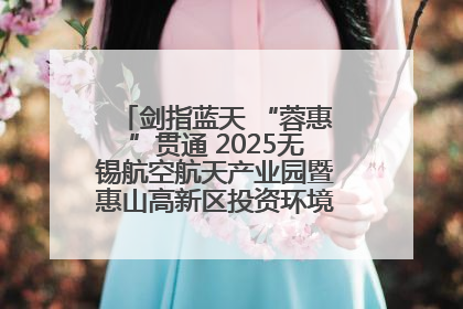 剑指蓝天 “蓉惠”贯通 2025无锡航空航天产业园暨惠山高新区投资环境推介会在成都举行