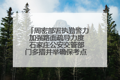 周密部署执勤警力 加强路面疏导力度 石家庄公安交管部门多措并举确保考点周边交通环境良好