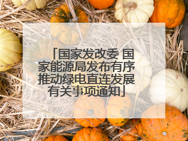 国家发改委 国家能源局发布有序推动绿电直连发展有关事项通知