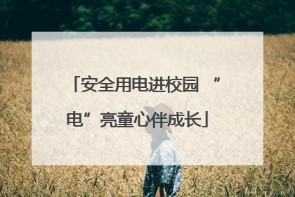 安全用电进校园 “电”亮童心伴成长