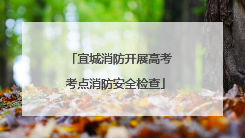 宜城消防开展高考考点消防安全检查