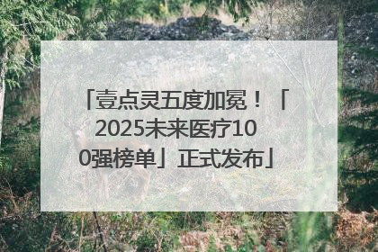 壹点灵五度加冕！「2025未来医疗100强榜单」正式发布