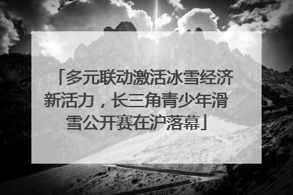 多元联动激活冰雪经济新活力，长三角青少年滑雪公开赛在沪落幕