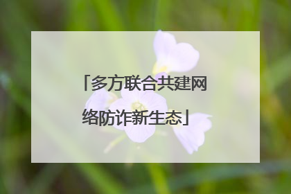 多方联合共建网络防诈新生态