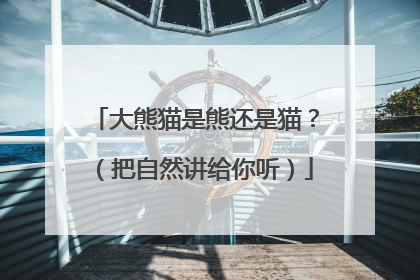 大熊猫是熊还是猫？（把自然讲给你听）