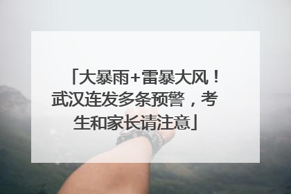 大暴雨+雷暴大风！武汉连发多条预警，考生和家长请注意