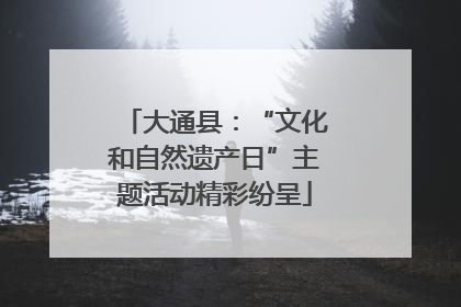 大通县：“文化和自然遗产日”主题活动精彩纷呈