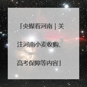 央媒看河南｜关注河南小麦收购、高考保障等内容
