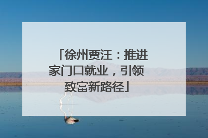 徐州贾汪：推进家门口就业，引领致富新路径