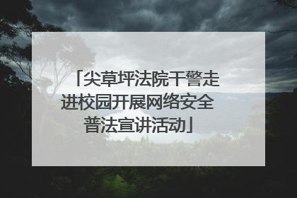 尖草坪法院干警走进校园开展网络安全普法宣讲活动