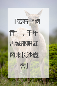 带着“卤香”，千年古城邵阳武冈来长沙邀客
