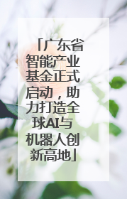 广东省智能产业基金正式启动，助力打造全球AI与机器人创新高地