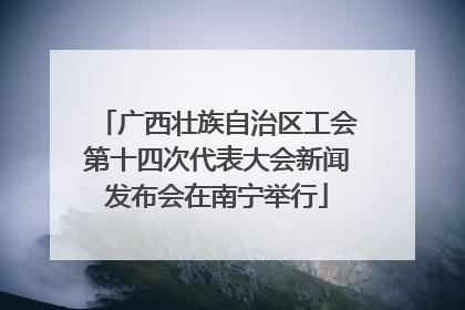 广西壮族自治区工会第十四次代表大会新闻发布会在南宁举行