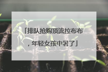 排队抢购顶流拉布布，年轻女孩中暑了