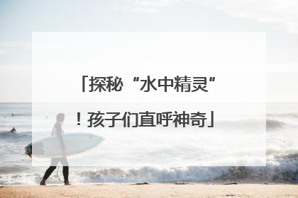 探秘“水中精灵”！孩子们直呼神奇