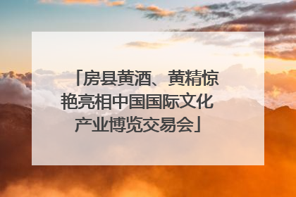 房县黄酒、黄精惊艳亮相中国国际文化产业博览交易会