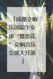 成都交响乐团端午安康“蝶恋花”交响音乐会盛大开演