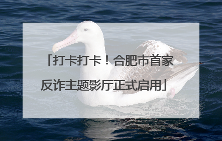 打卡打卡！合肥市首家反诈主题影厅正式启用