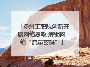 扬州工职院创新开展网络思政 解锁网络“流量密码”