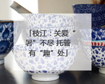 枝江：关爱“暑”不尽 托管有“趣”处