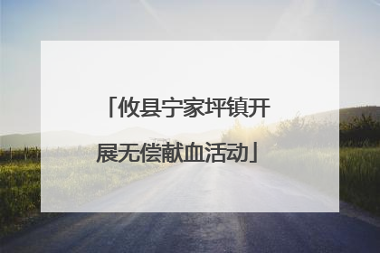 攸县宁家坪镇开展无偿献血活动