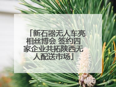 新石器无人车亮相丝博会 签约四家企业共拓陕西无人配送市场