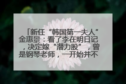 新任“韩国第一夫人”金惠景：看了李在明日记，决定嫁“潜力股”，曾是钢琴老师，一开始并不支持丈夫从政