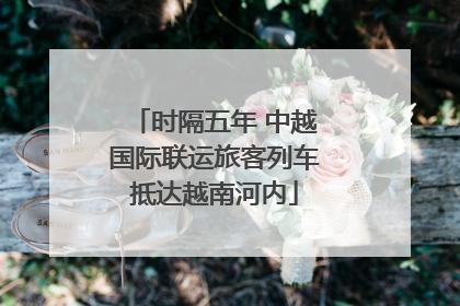 时隔五年 中越国际联运旅客列车抵达越南河内