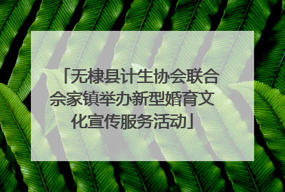 无棣县计生协会联合佘家镇举办新型婚育文化宣传服务活动