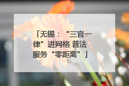无锡：“三官一律”进网格 普法服务“零距离”