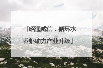 昭通威信：循环水养虾助力产业升级