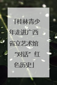 桂林青少年走进广西省立艺术馆“对话”红色历史
