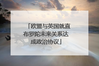 欧盟与英国就直布罗陀未来关系达成政治协议
