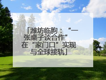 潍坊临朐：“一张桌子谈合作” 在“家门口”实现与全球接轨