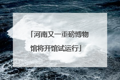 河南又一重磅博物馆将开馆试运行
