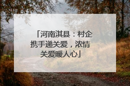 河南淇县：村企携手递关爱，浓情关爱暖人心