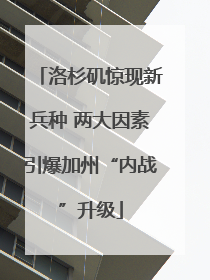洛杉矶惊现新兵种 两大因素引爆加州“内战”升级