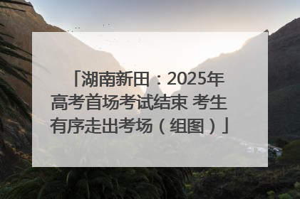 湖南新田：2025年高考首场考试结束 考生有序走出考场（组图）