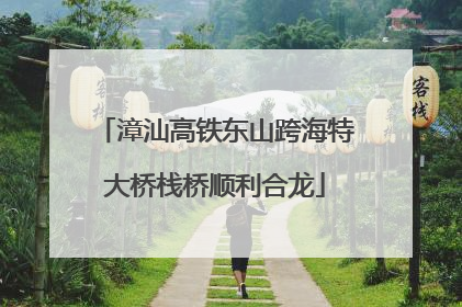 漳汕高铁东山跨海特大桥栈桥顺利合龙