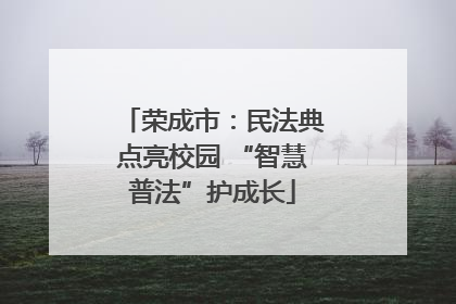 荣成市：民法典点亮校园 “智慧普法”护成长